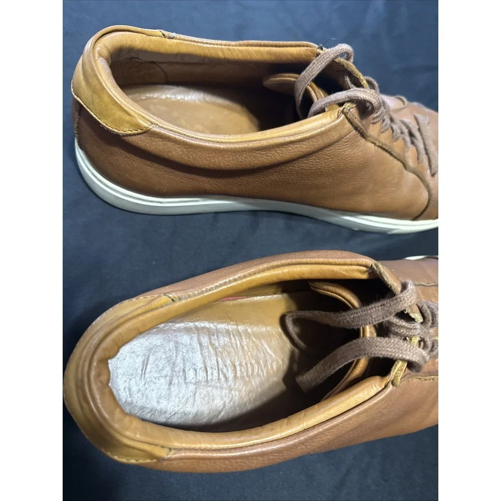 Allen Edmonds Porter City Derby Leather Sneaker 13B Walnut Brown Retails $249